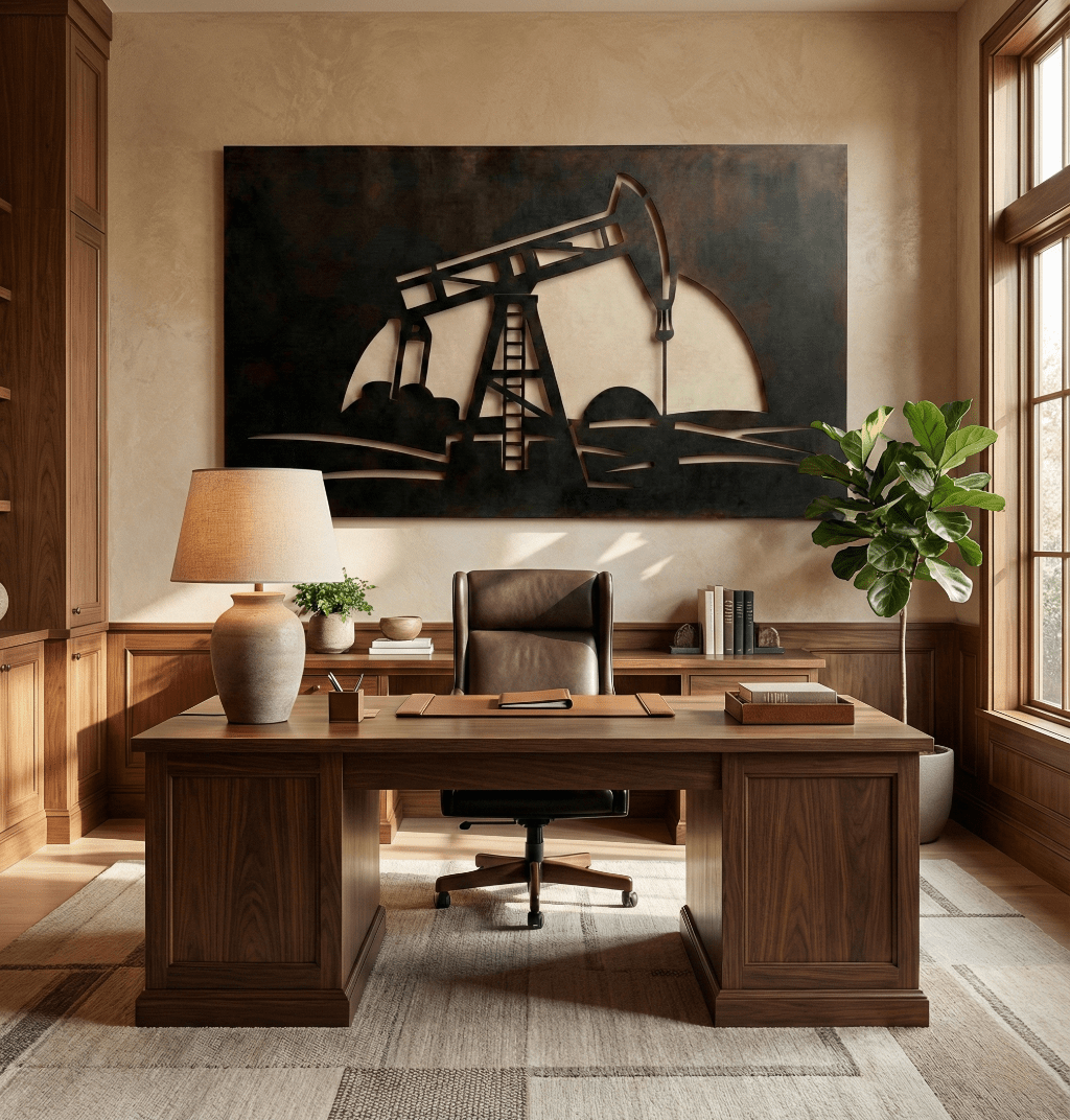 The Oil Well - Metal Wall Art - Anthem Classic