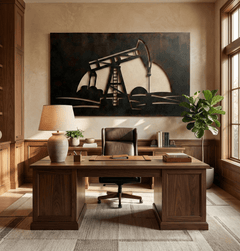 The Oil Well - Metal Wall Art - Anthem Classic