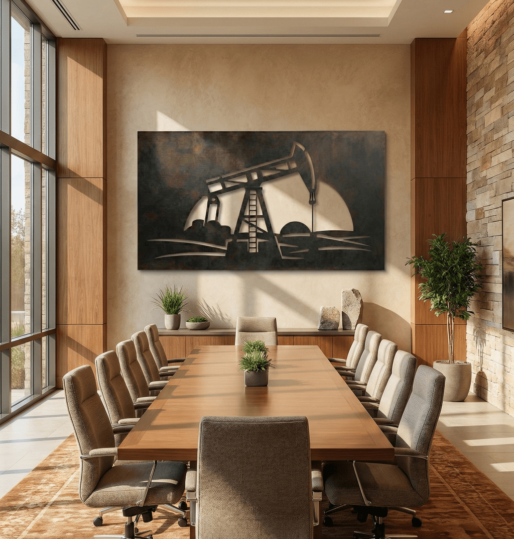 The Oil Well - Metal Wall Art - Anthem Classic