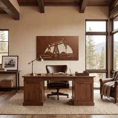 The Oil Well - Metal Wall Art - Oxide - Anthem Classic