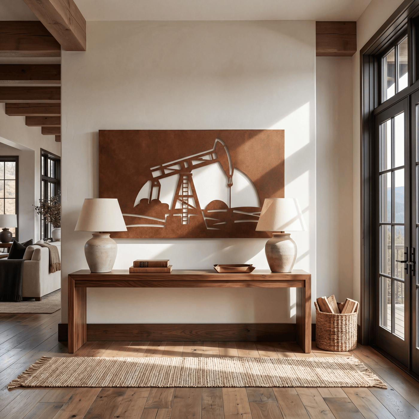 The Oil Well - Metal Wall Art - Oxide - Anthem Classic