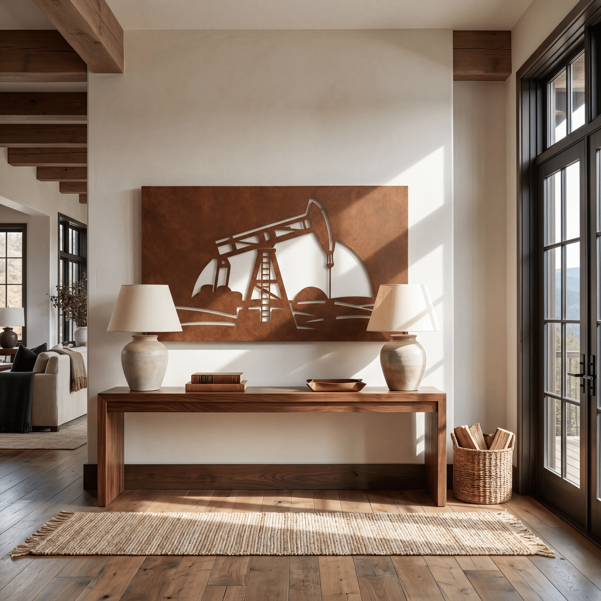 The Oil Well - Metal Wall Art - Oxide - Anthem Classic