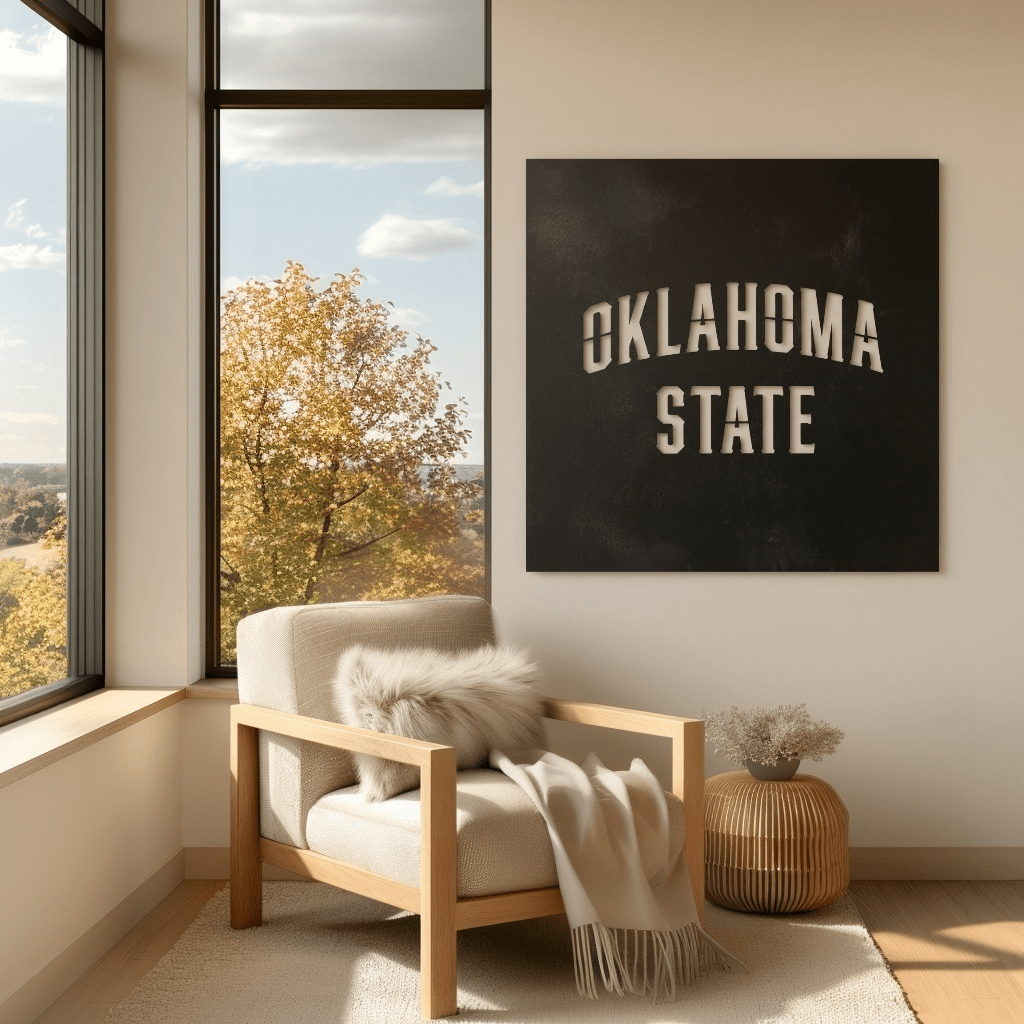 The Oklahoma State - Metal Wall Art - Square Forge - Anthem Classic