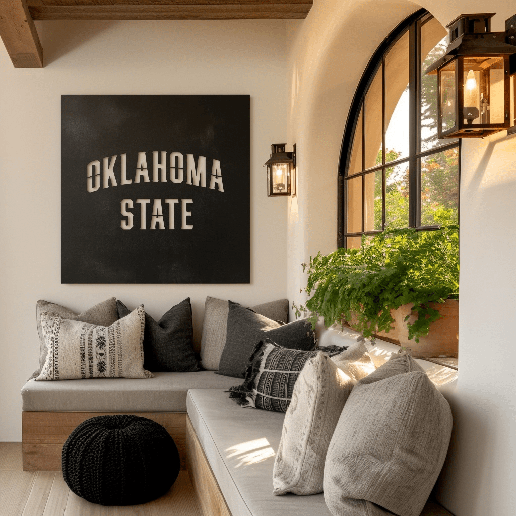 The Oklahoma State - Metal Wall Art - Square Forge - Anthem Classic