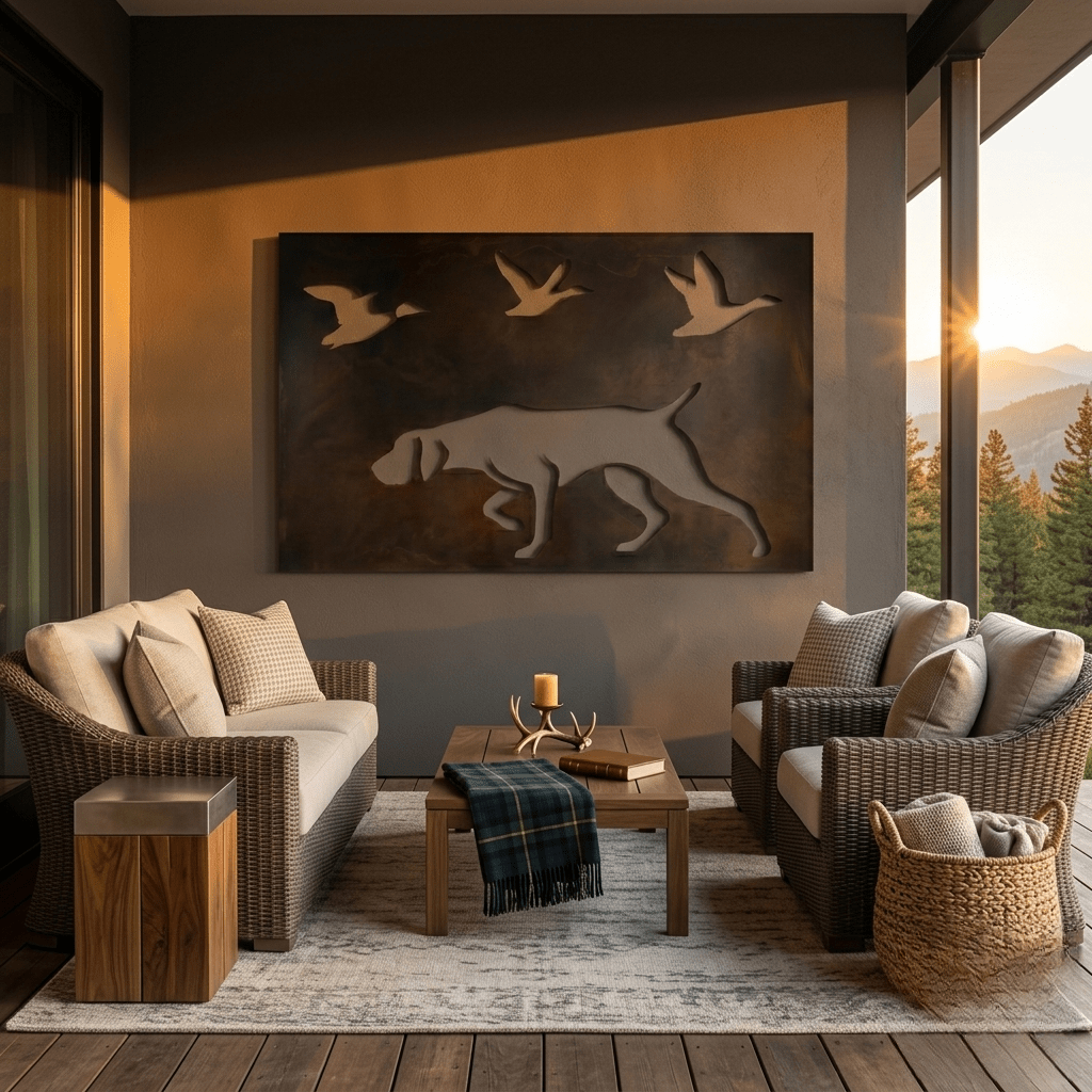 The On Point - Metal Wall Art - Umber - Anthem Classic