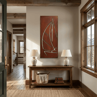 The Open Sail - Metal Wall Art - Oxide