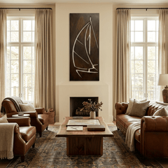 The Open Sail - Metal Wall Art - Umber - Anthem Classic