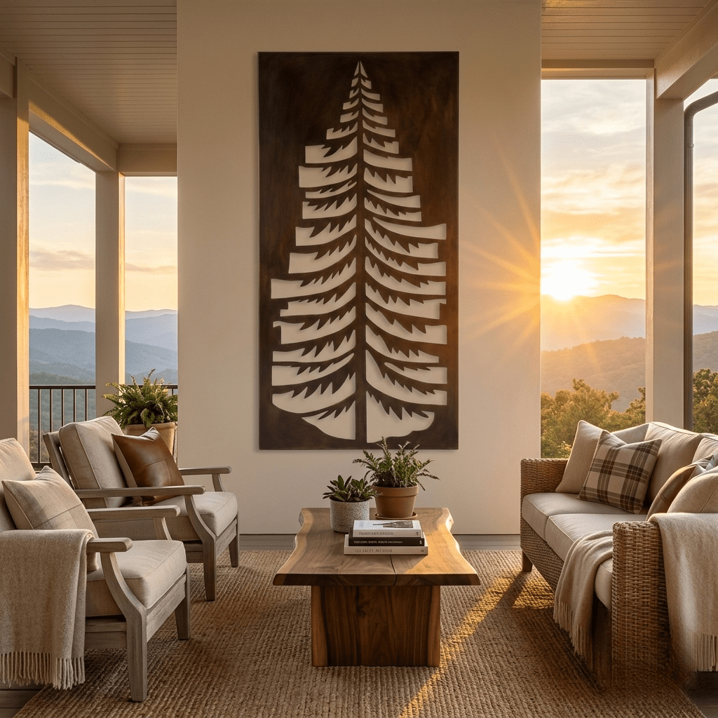 The Oregon Douglas Fir - Metal Wall Art - Umber - Anthem Classic