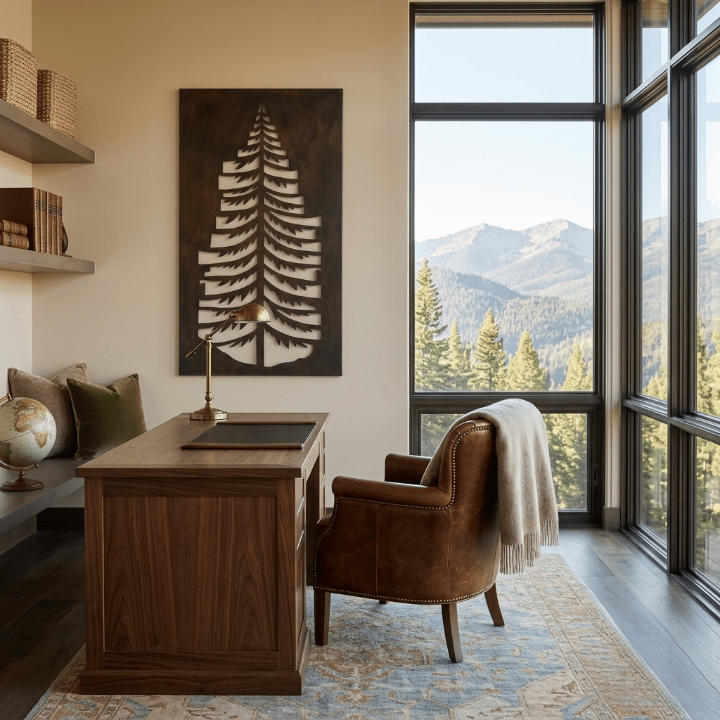 The Oregon Douglas Fir - Metal Wall Art - Umber - Anthem Classic