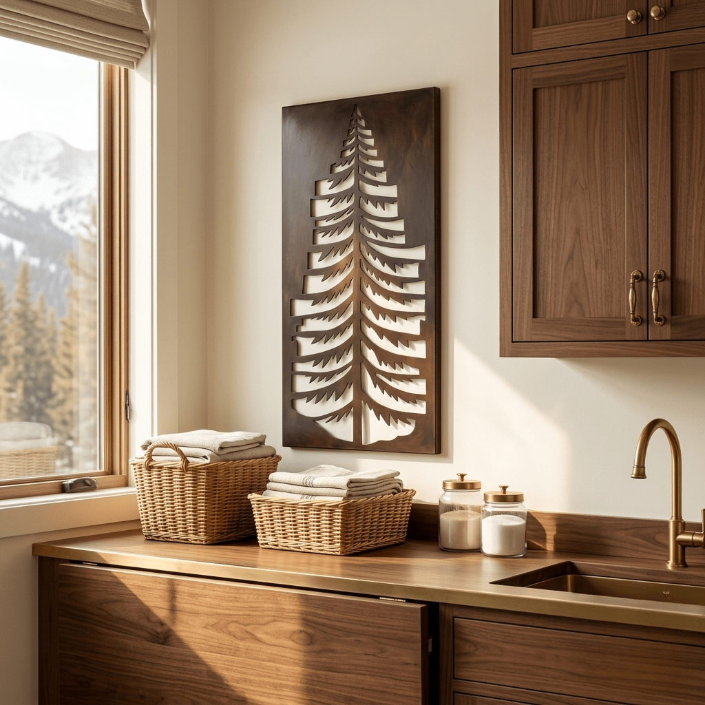 The Oregon Douglas Fir - Metal Wall Art - Umber - Anthem Classic