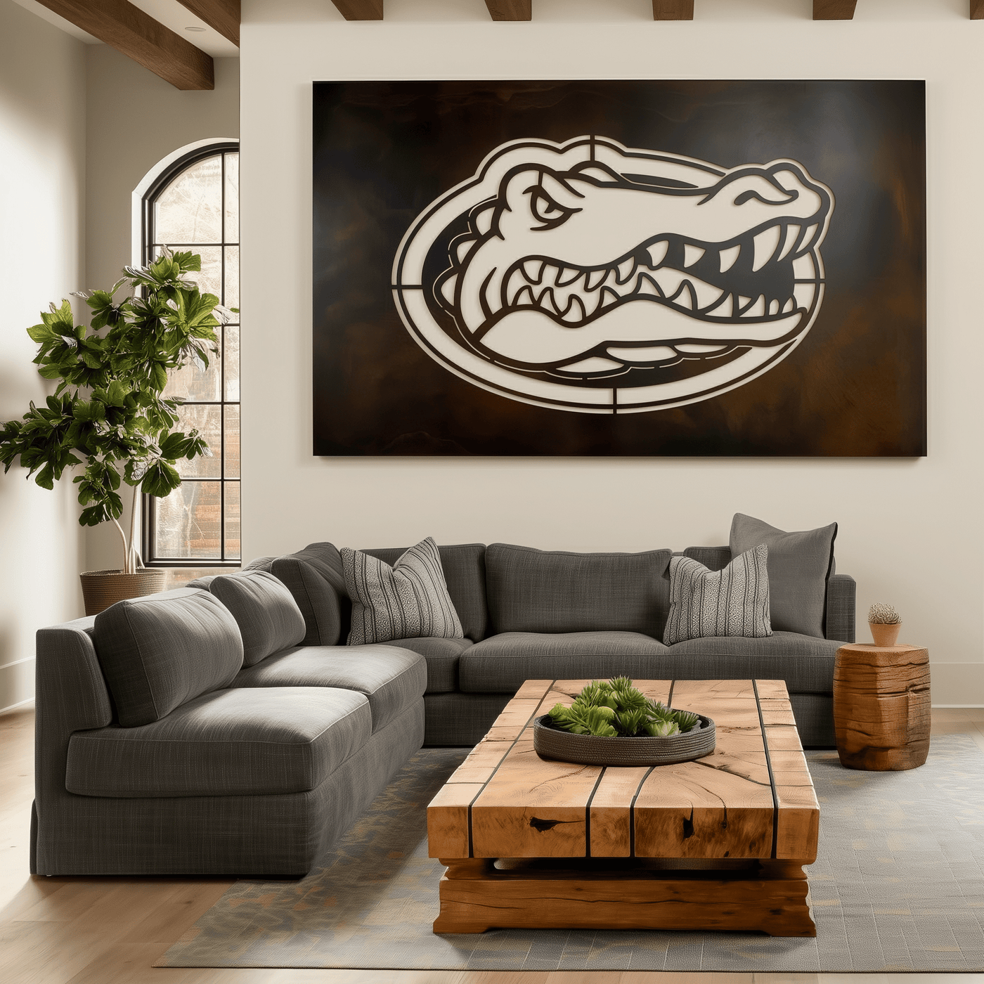 The Oval Gator - Metal Wall Art - Landscape - Anthem Classic