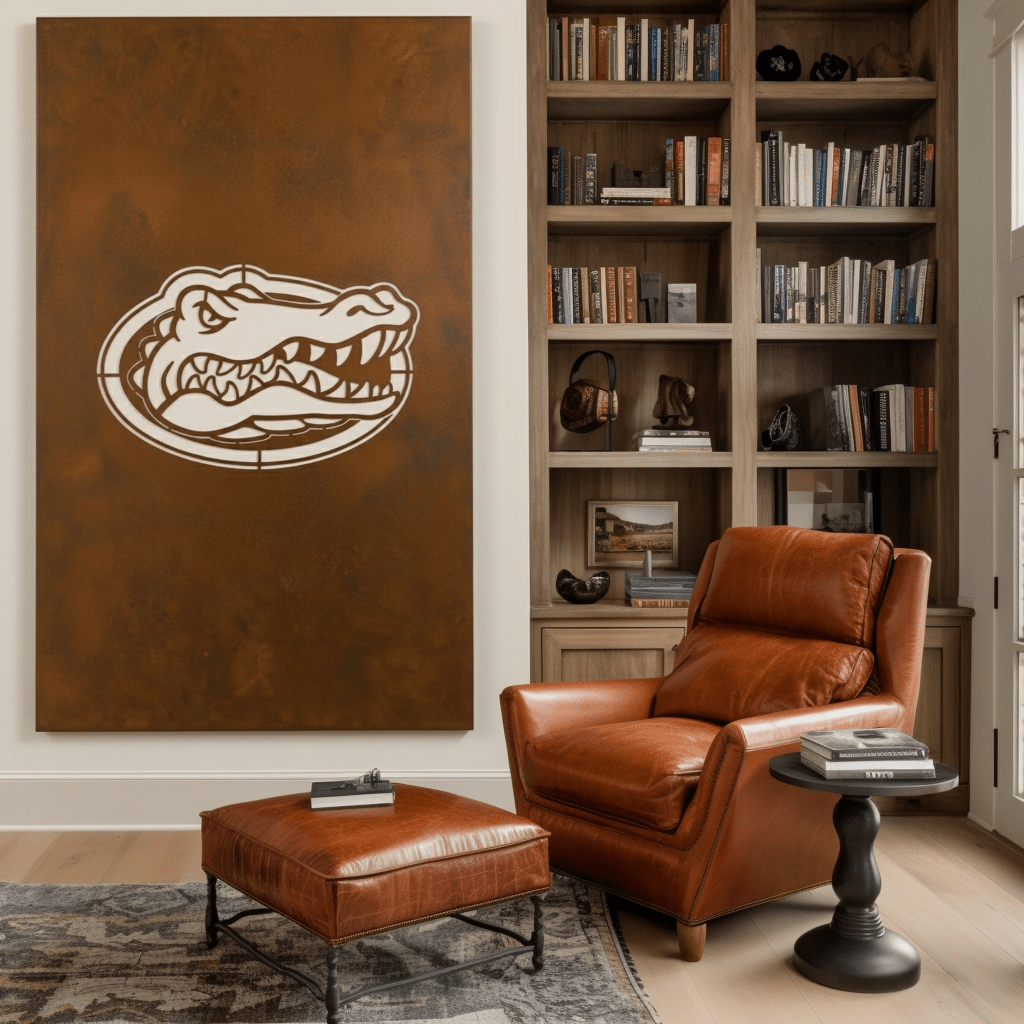 The Oval Gator - Wall Art - Portrait Umber - Anthem Classic