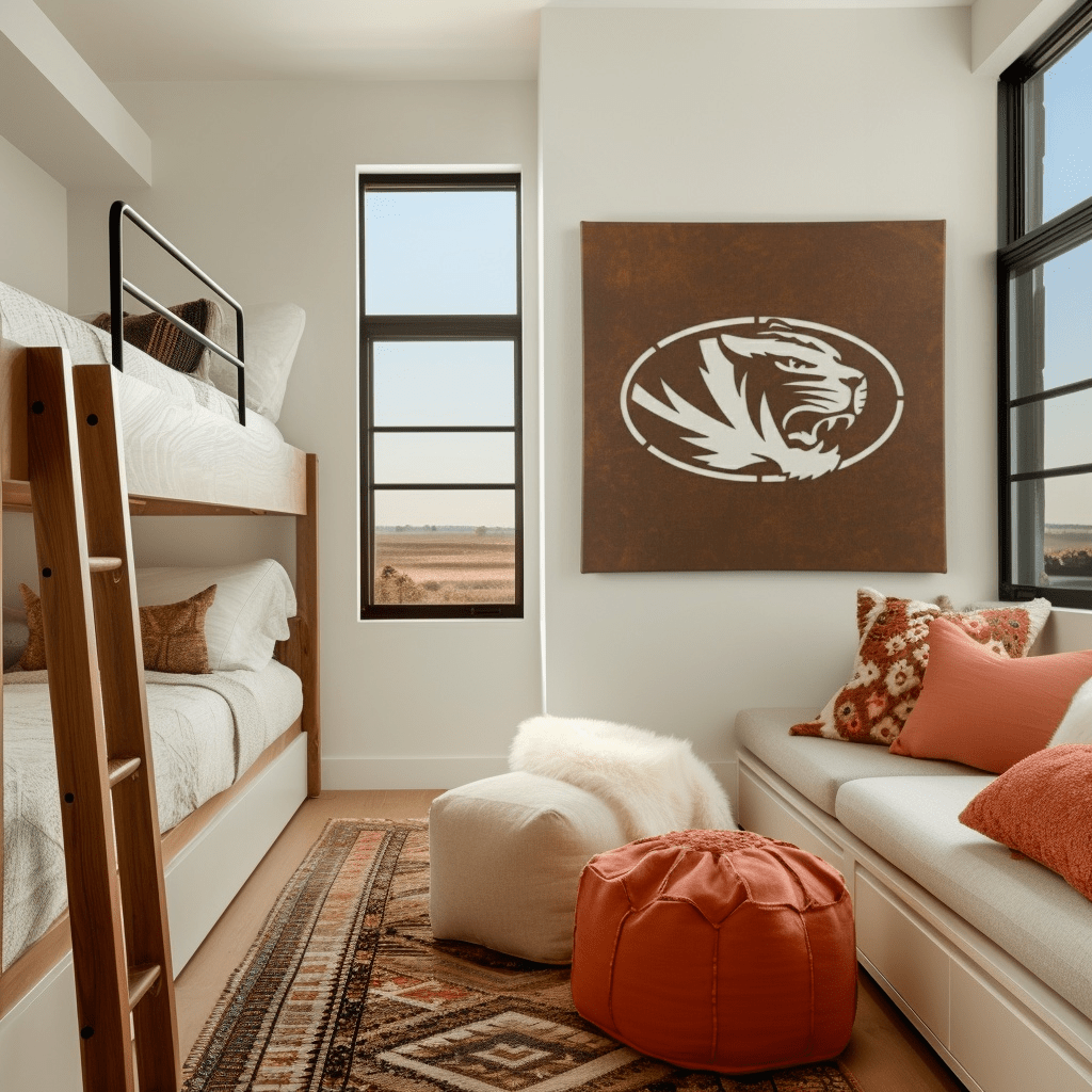 The Oval Tiger - Metal Wall Art - Square Umber - Anthem Classic