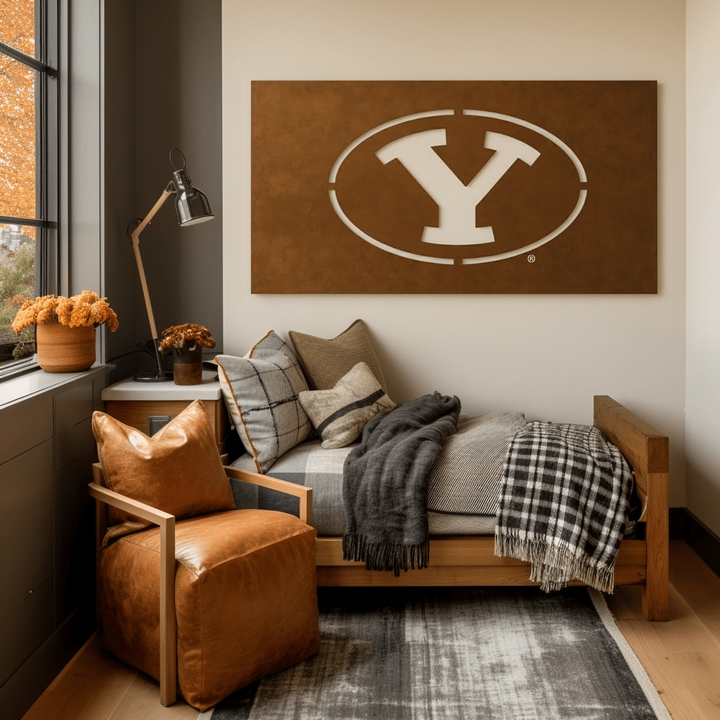 The Oval Y - Metal Wall Art - Landscape Umber - Anthem Classic