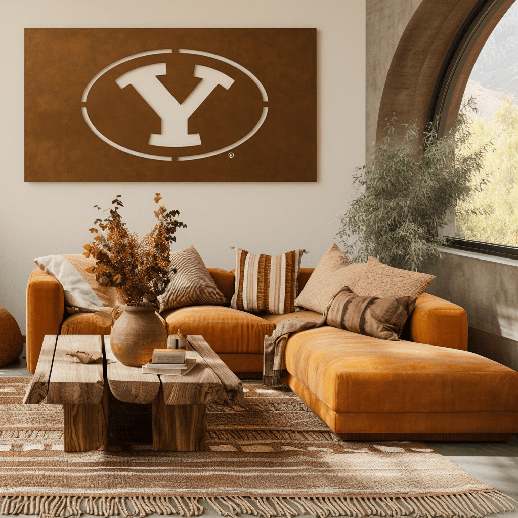 The Oval Y - Metal Wall Art - Landscape Umber - Anthem Classic
