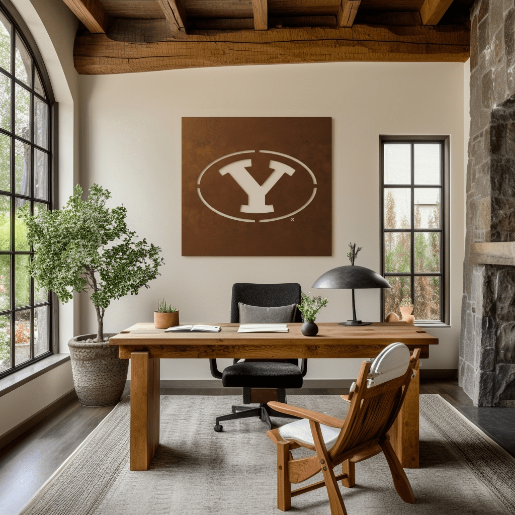 The Oval Y - Metal Wall Art - Square Umber - Anthem Classic