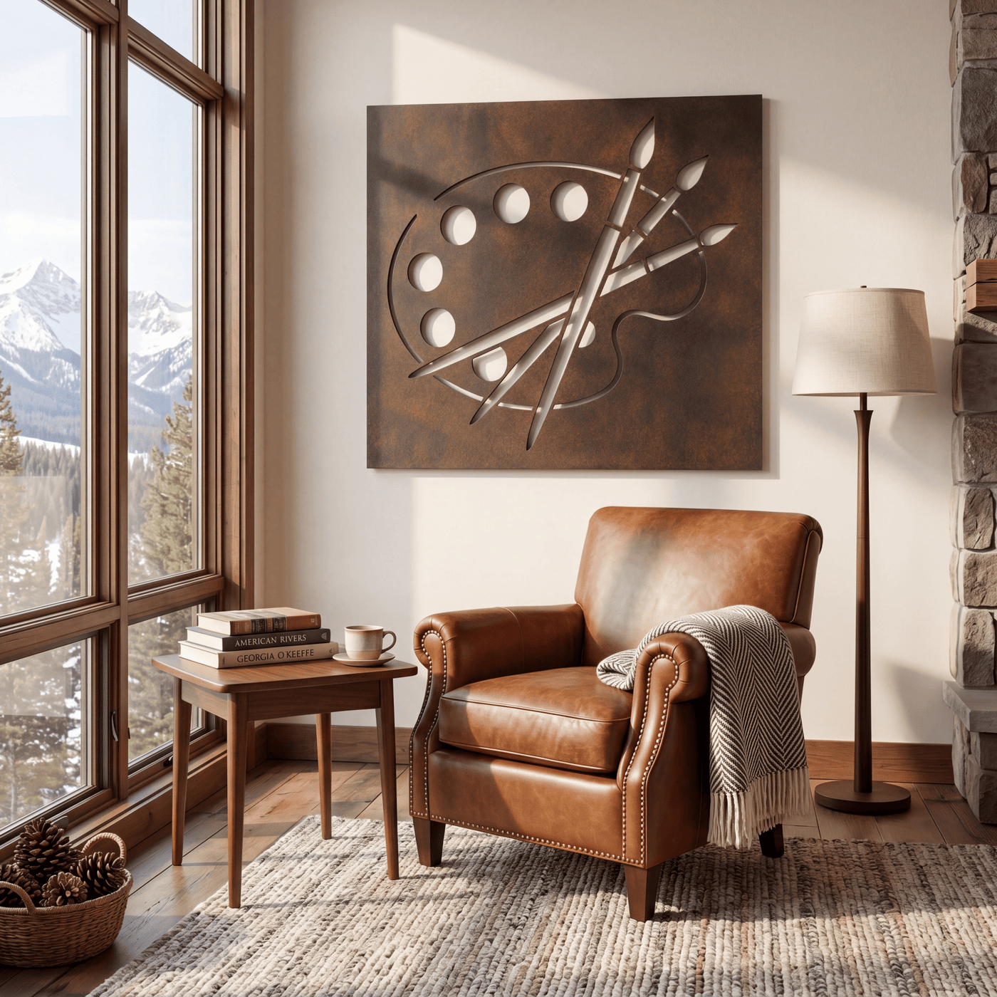 The Painter's Palette - Metal Wall Art - Umber - Anthem Classic