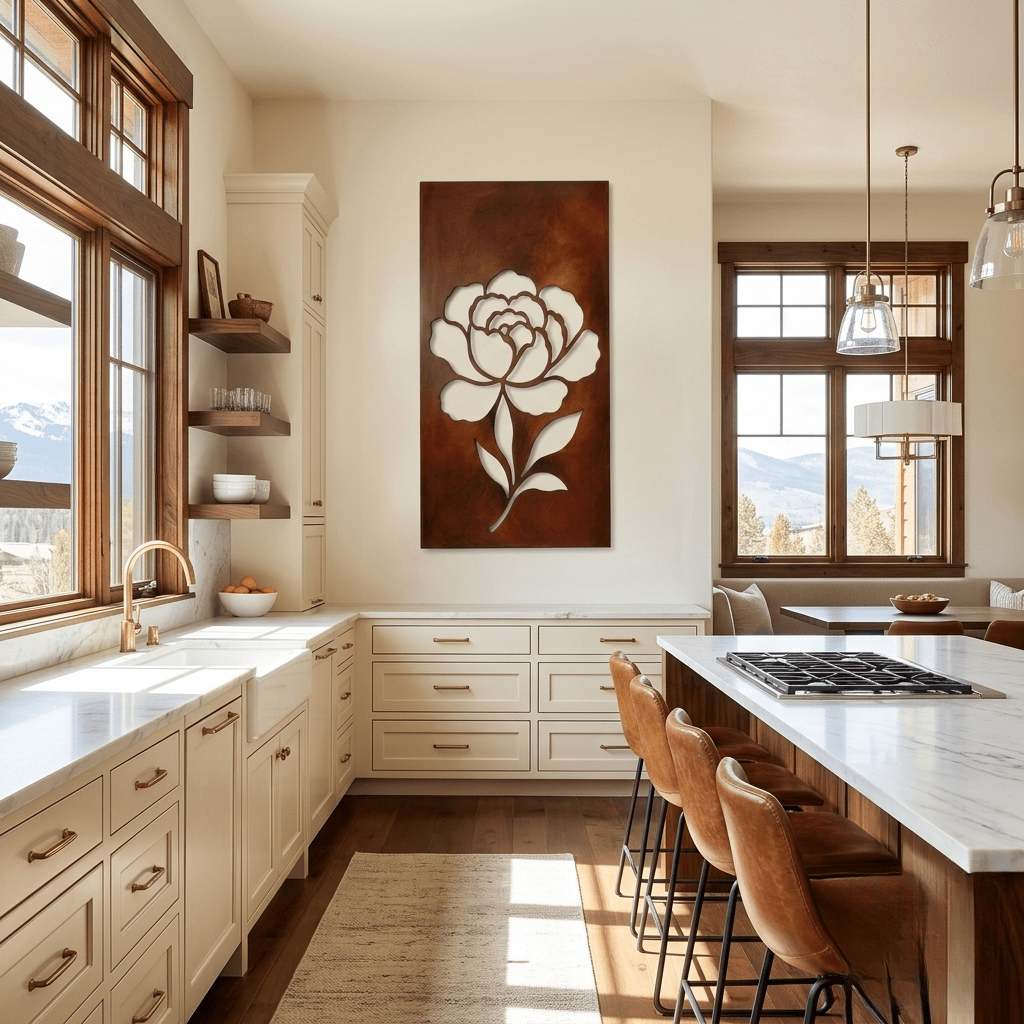 The Peony - Metal Wall Art - Oxide - Anthem Classic