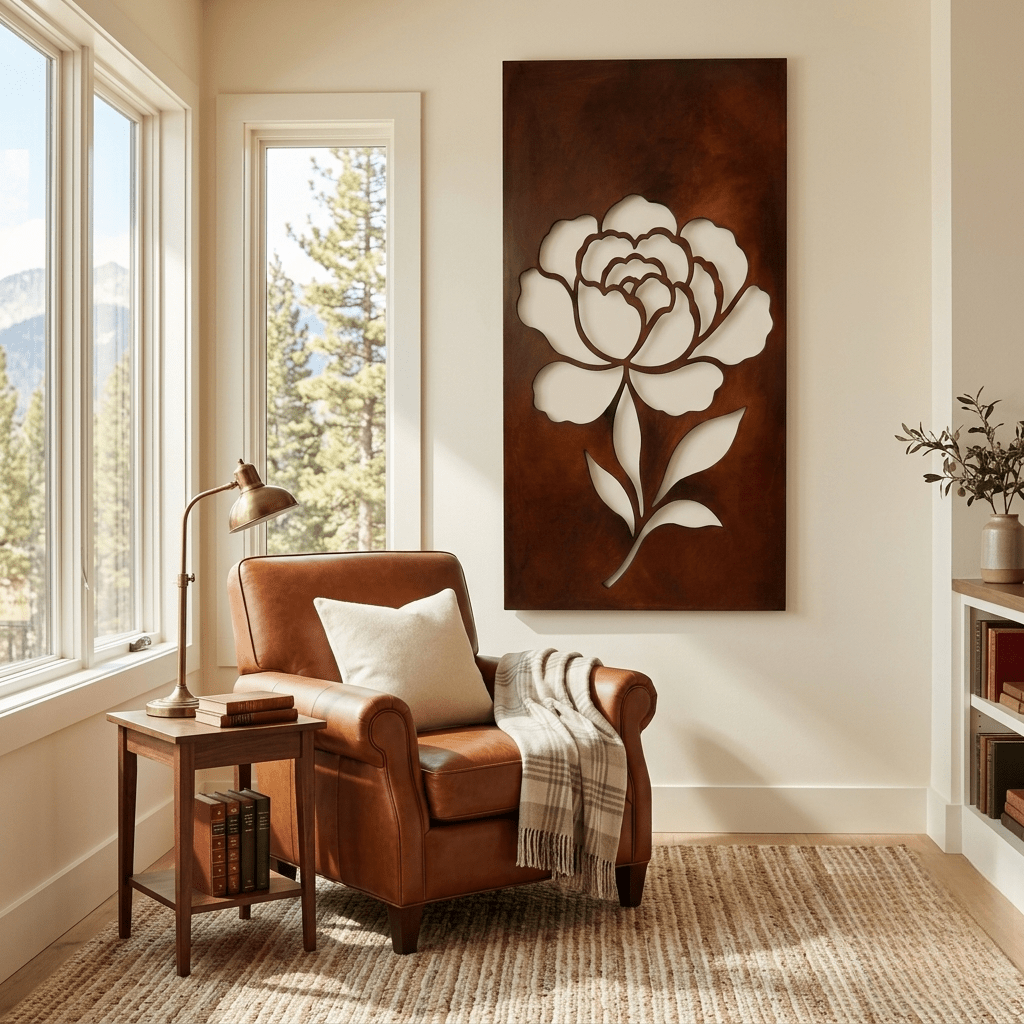 The Peony - Metal Wall Art - Oxide - Anthem Classic