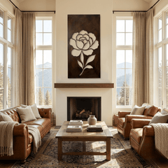 The Peony - Metal Wall Art - Umber - Anthem Classic