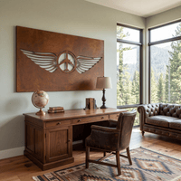 The Pilot's Badge - Metal Wall Art - Oxide