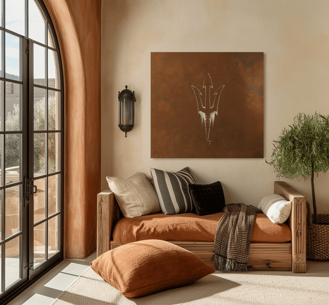 The Pitchfork - Metal Wall Art - Square Umber - Anthem Classic