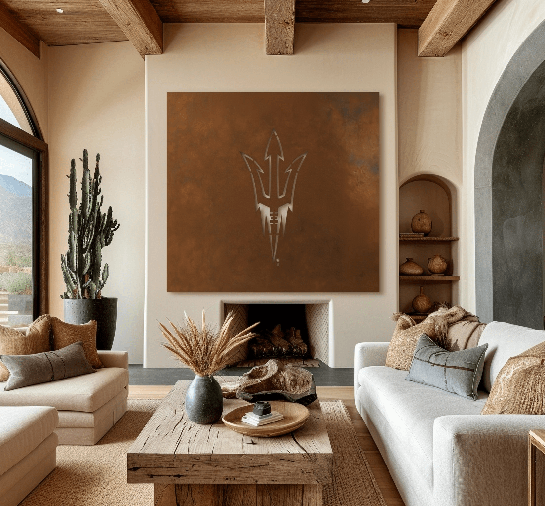 The Pitchfork - Metal Wall Art - Square Umber - Anthem Classic