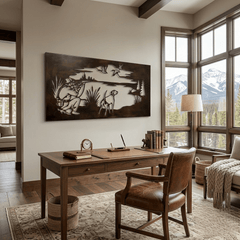 The Point - Metal Wall Art - Umber - Anthem Classic
