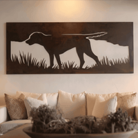 The Pointer - Metal Wall Art - Umber