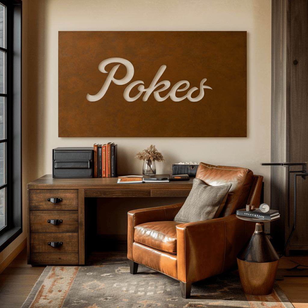 The Pokes - Metal Wall Art - Landscape Umber - Anthem Classic