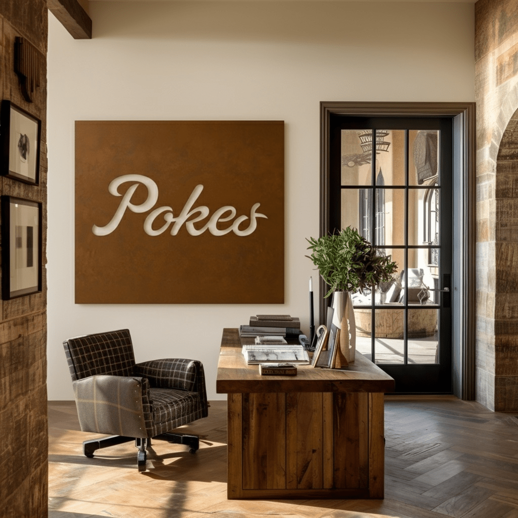 The Pokes - Metal Wall Art - Square Umber - Anthem Classic