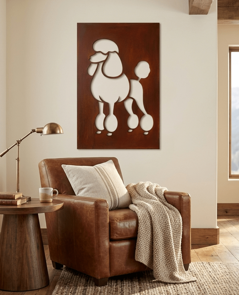 The Poodle - Metal Wall Art - Oxide - Anthem Classic