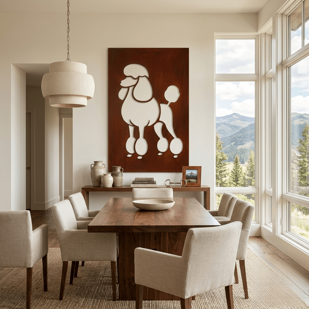 The Poodle - Metal Wall Art - Oxide - Anthem Classic