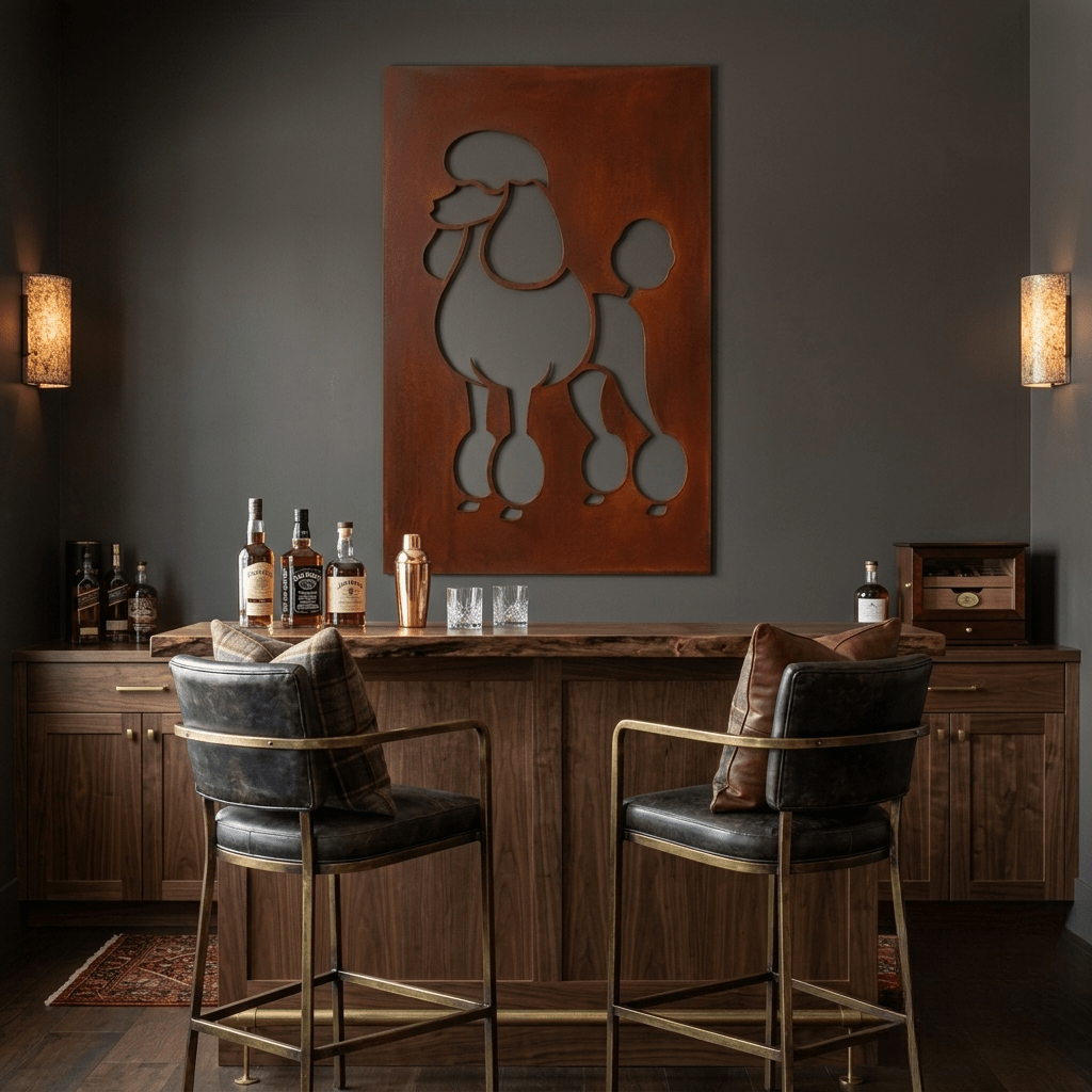 The Poodle - Metal Wall Art - Oxide - Anthem Classic