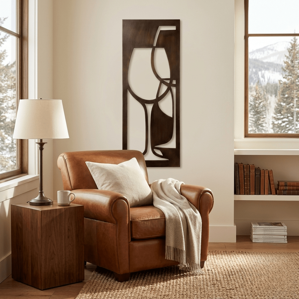 The Pour - Metal Wall Art - Umber - Anthem Classic