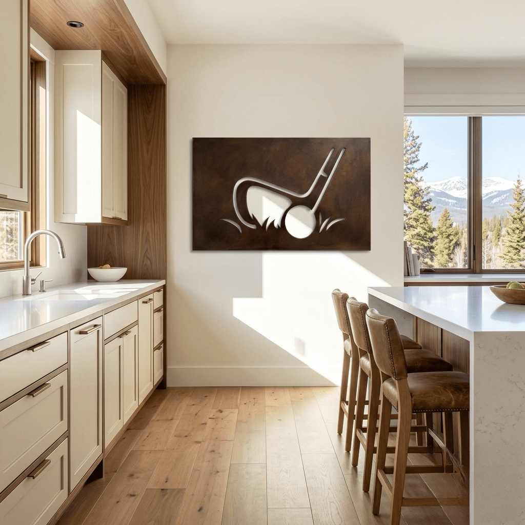 The Precision Chip - Metal Wall Art - Umber - Anthem Classic