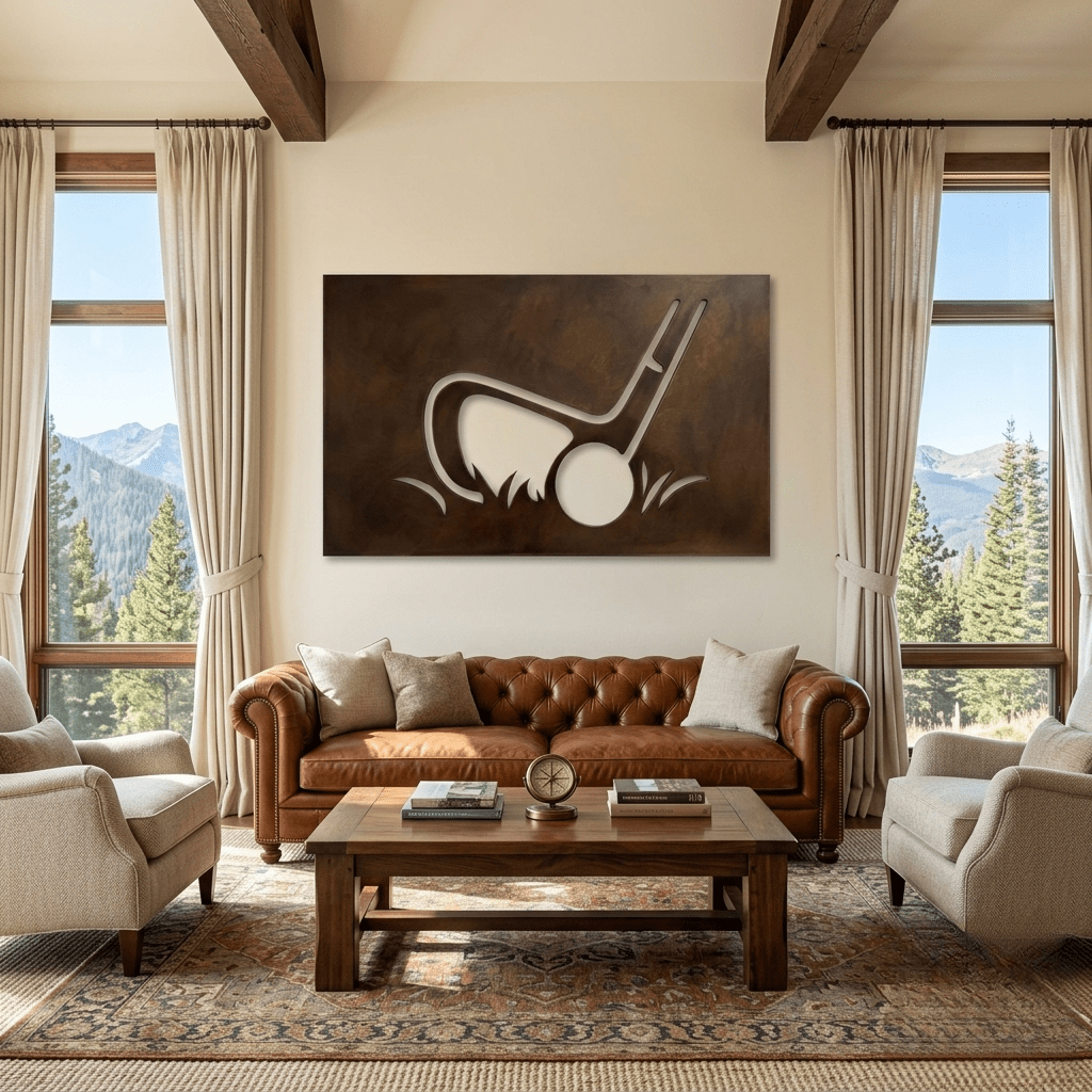 The Precision Chip - Metal Wall Art - Umber - Anthem Classic