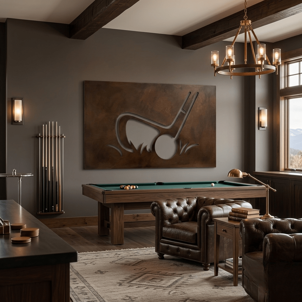 The Precision Chip - Metal Wall Art - Umber - Anthem Classic