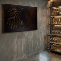 The Pride - Metal Wall Art - Umber