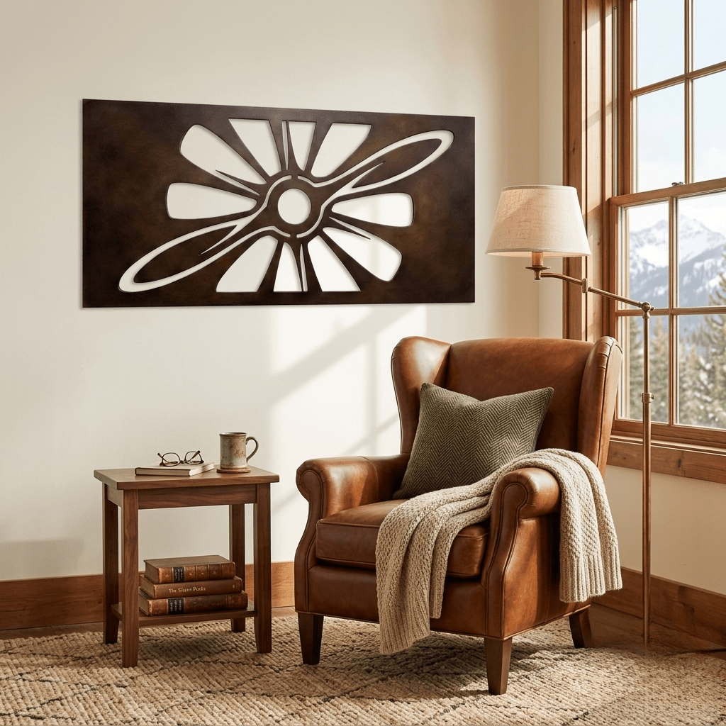 The Propeller Form - Metal Wall Art - Umber - Anthem Classic