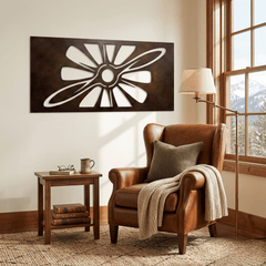 The Propeller Form - Metal Wall Art - Umber - Anthem Classic