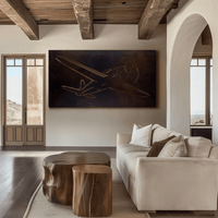 The Propeller - Metal Wall Art - Umber