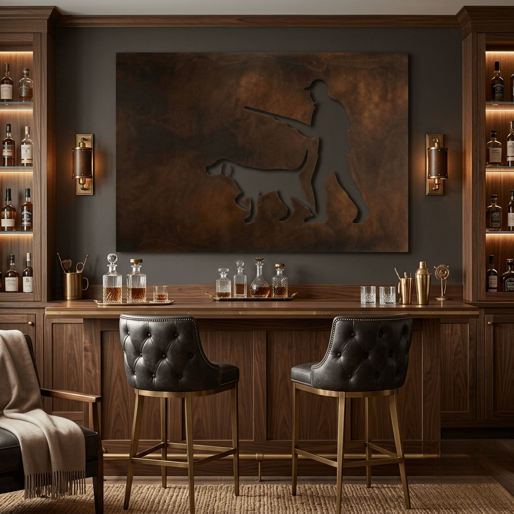 The Quiet Pursuit - Metal Wall Art - Umber - Anthem Classic