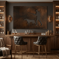 The Quiet Pursuit - Metal Wall Art - Umber