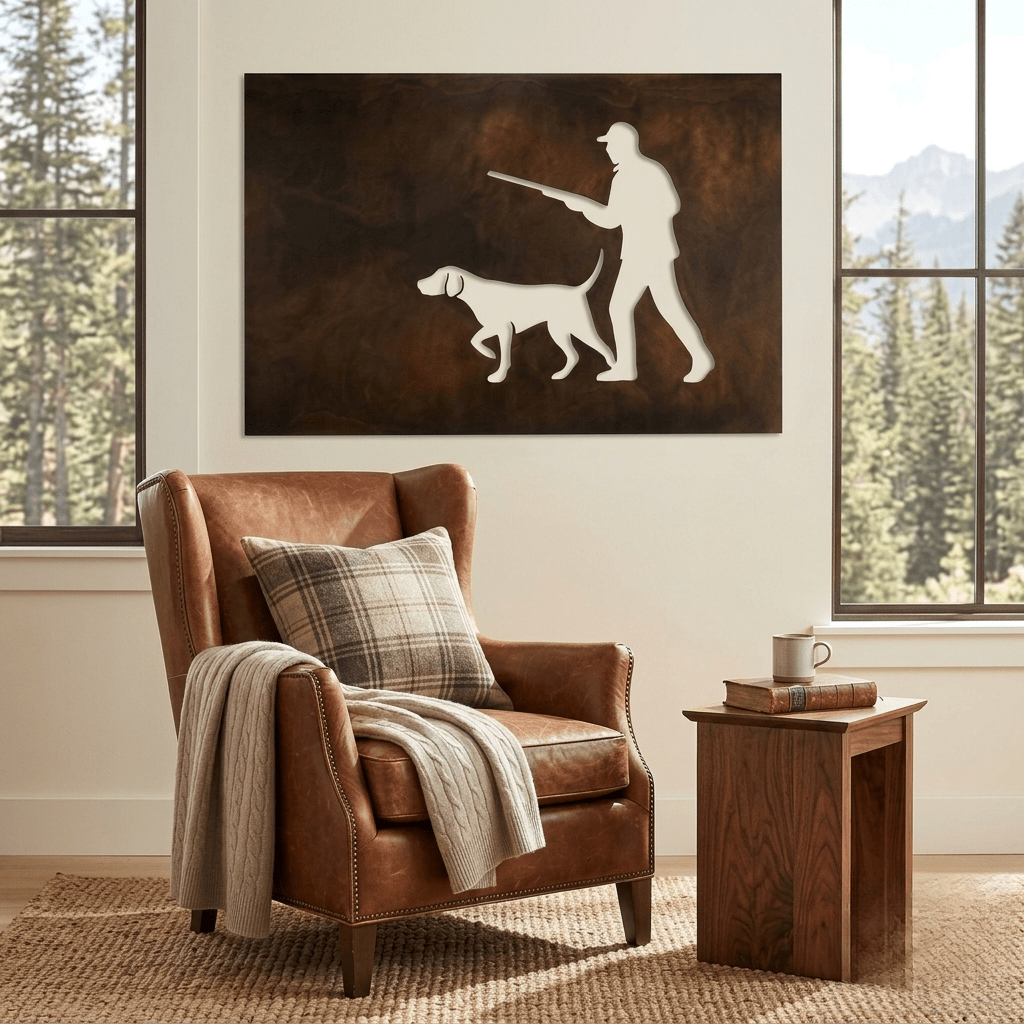 The Quiet Pursuit - Metal Wall Art - Umber - Anthem Classic