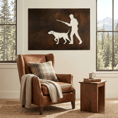 The Quiet Pursuit - Metal Wall Art - Umber - Anthem Classic