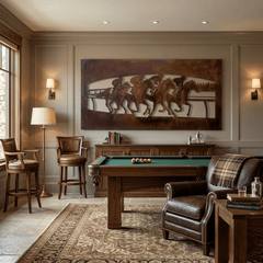 The Races - Metal Wall Art - Umber - Anthem Classic