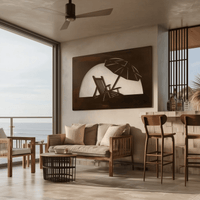 The Retreat - Metal Wall Art - Umber