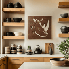 The Rhino - Metal Wall Art - Anthem Classic