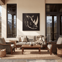 The Rhino - Metal Wall Art - Forge